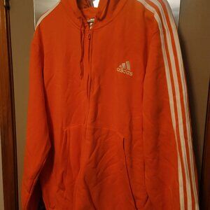 Mens Adidas Orange Zip Hoodie 2x